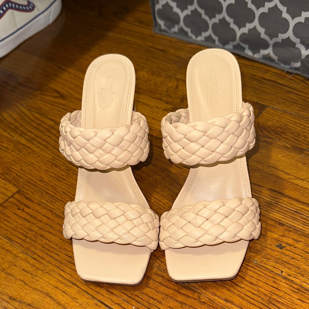 Charlotte Russe Beige Braided Sandals